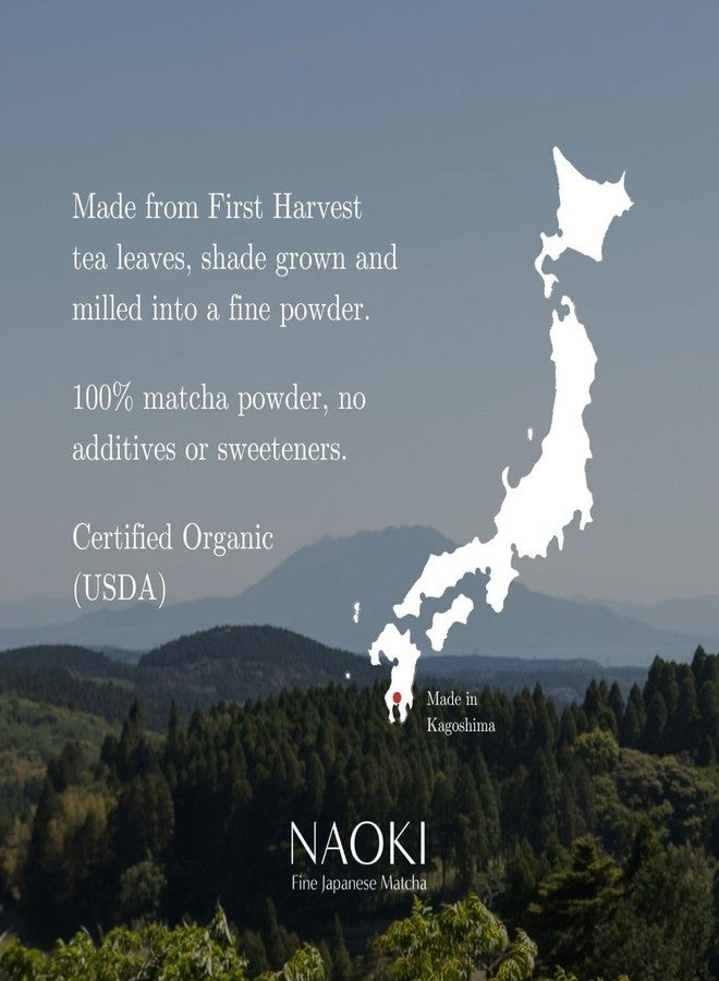 Naoki Matcha Organic Ceremonial First Spring Blend – Authentic Japanese First Harvest Ceremonial Grade Matcha Green Tea Powder from Kagoshima, Japan (100g / 3.5oz) - Image 3