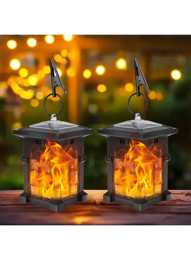 4 عبوات من مصابيح الطاقة الشمسية الأرجوانية للحدائق لتزيين الممرات الخارجية - Image 2