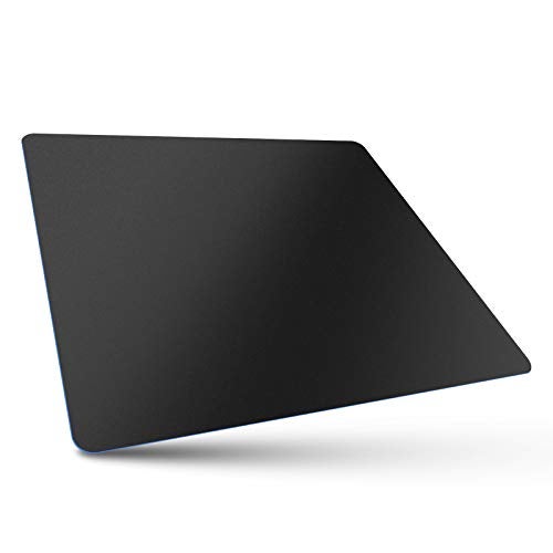 Bitpro LGM Computer Mouse Pad,Plastic Surface,Accurant and Smooth, Healthy Material, Ultra Thin for Laptop, PC and Computer, Medium 11 by 9.4 in Black - Image 1