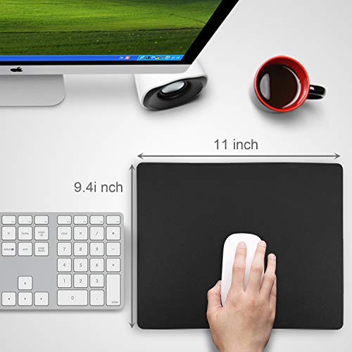 Bitpro LGM Computer Mouse Pad,Plastic Surface,Accurant and Smooth, Healthy Material, Ultra Thin for Laptop, PC and Computer, Medium 11 by 9.4 in Black - Image 5