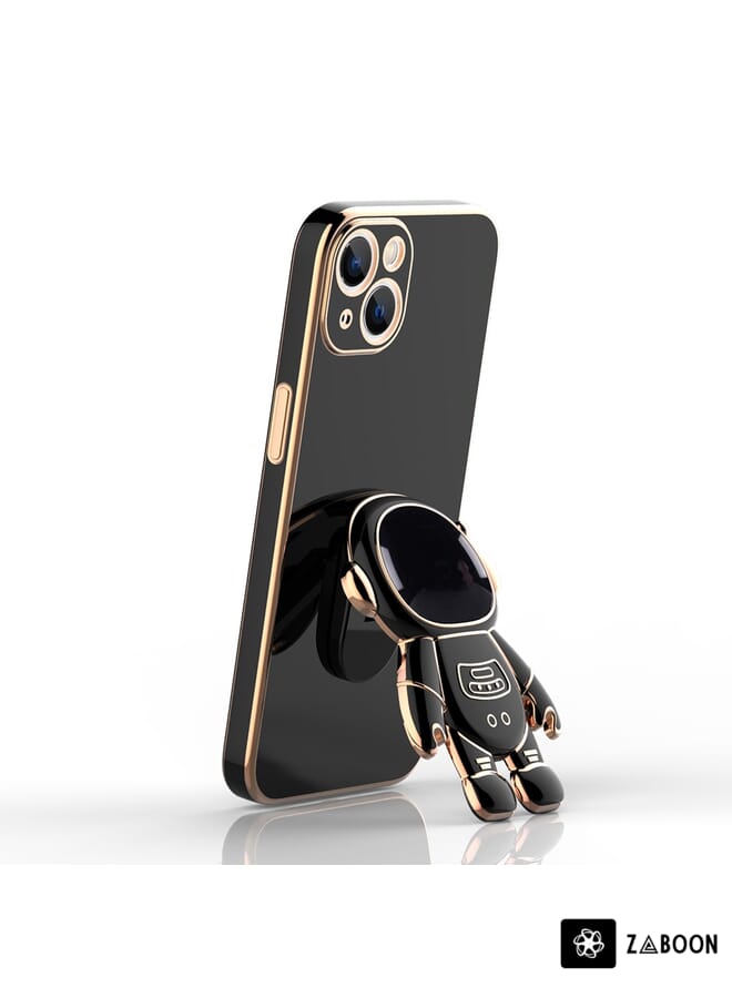 Zaboon Protective Case For iPhone 13 Plating Astronaut Holder - Image 3