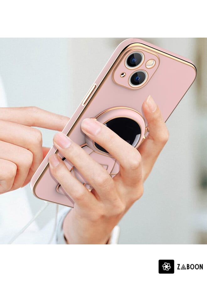 Zaboon Protective Case For iPhone 13 Plating Astronaut Holder - Image 5
