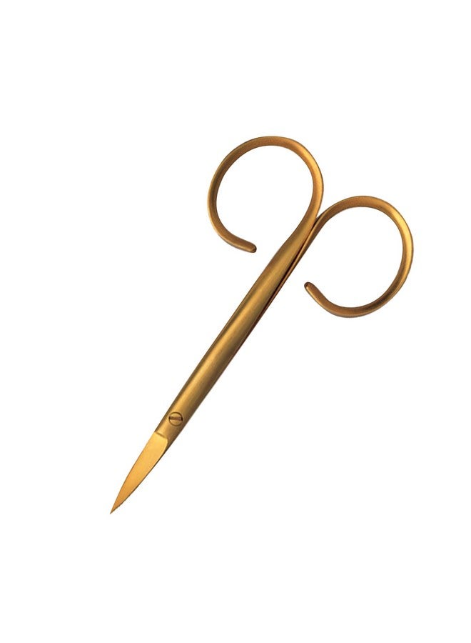 Rubis Classic Stainless Steel Nail Scissors For Precise Fingernails, Cuticles, And Eyebrows, 1F004, Gold,Rubis Switzerland Swiss Made World Renowned Precision - Image 1
