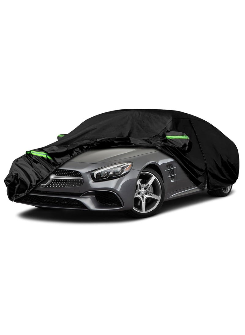 Zipporah All Weather Car Cover for Mercedes-Benz SL-Class SL350/400/450 (2020-2021), 6 Layers Waterproof Coating with Reflectors, Soft Interior Lint Layer, Security Lock and Zipper (Black) - Image 1