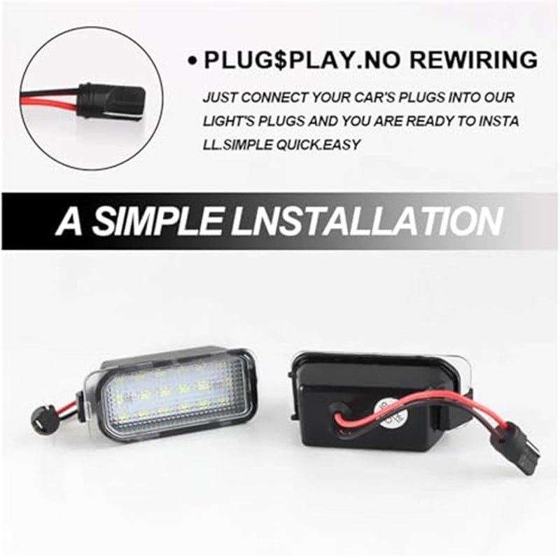Wivplex 2Pcs License Plate Light for Various Ford Models - Image 3