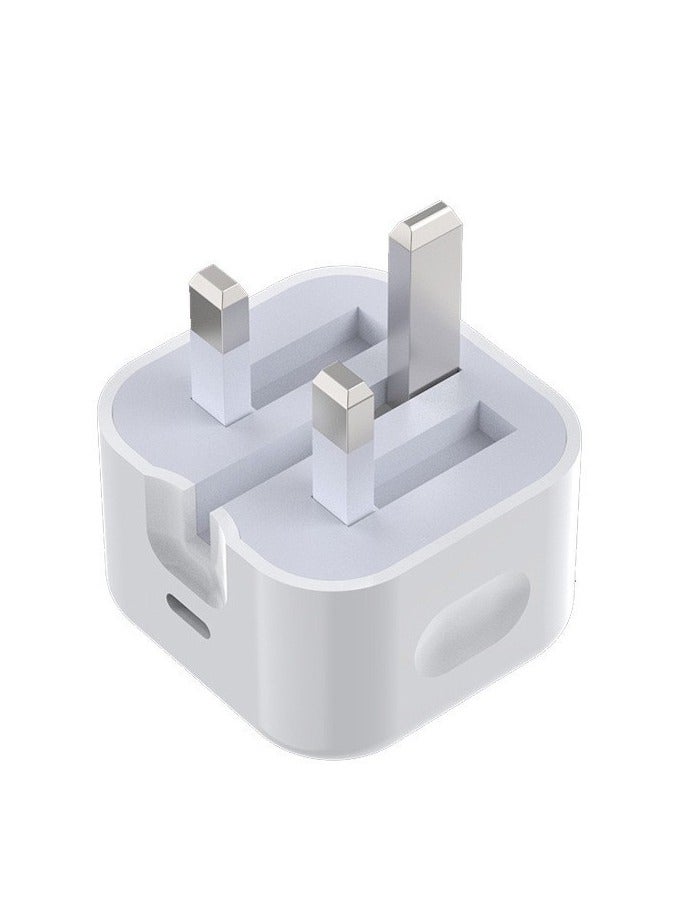 20W USB-C 3-Pin Power Adapter White