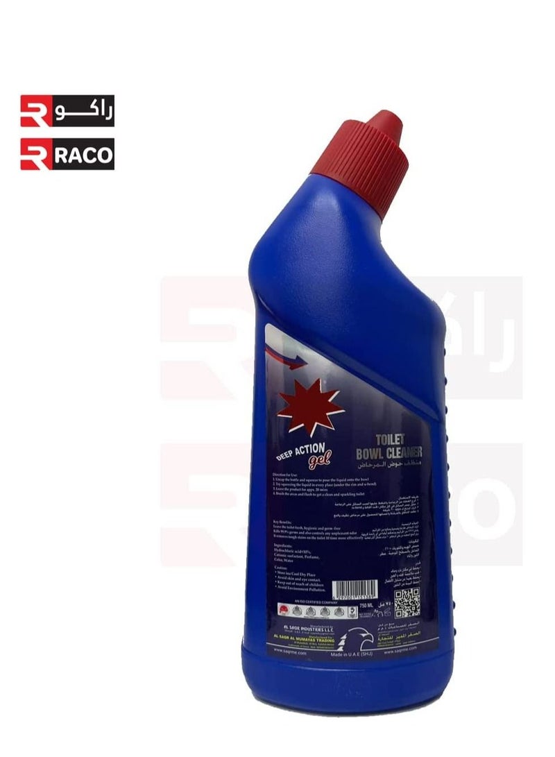 RACO RACO Aqua Toilet Bowl Cleaner Deep Action Gel 750ml  - Image 2