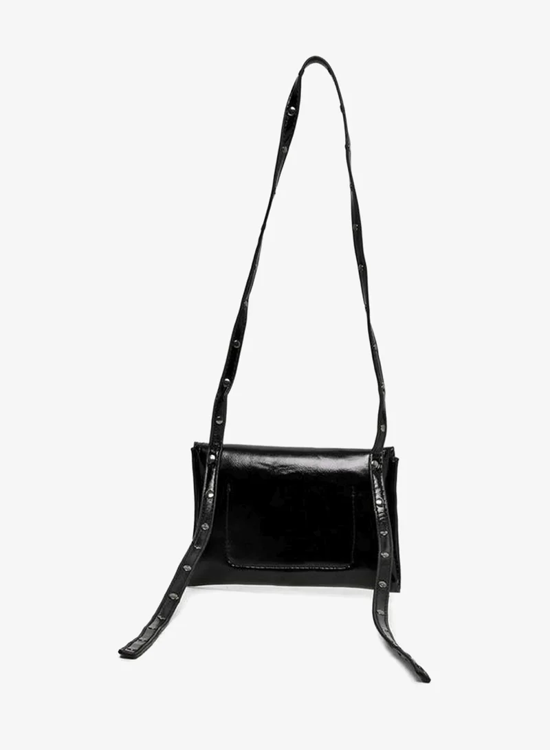 Styli Black Styli Women Black Studded Crossbody Bag for Women | Best Price UAE