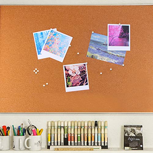 Yalis Push Pins Map Tacks 1/8-Inch Assorted Color Beads Head Map Marking Push Pins,500-count (White) - Image 5