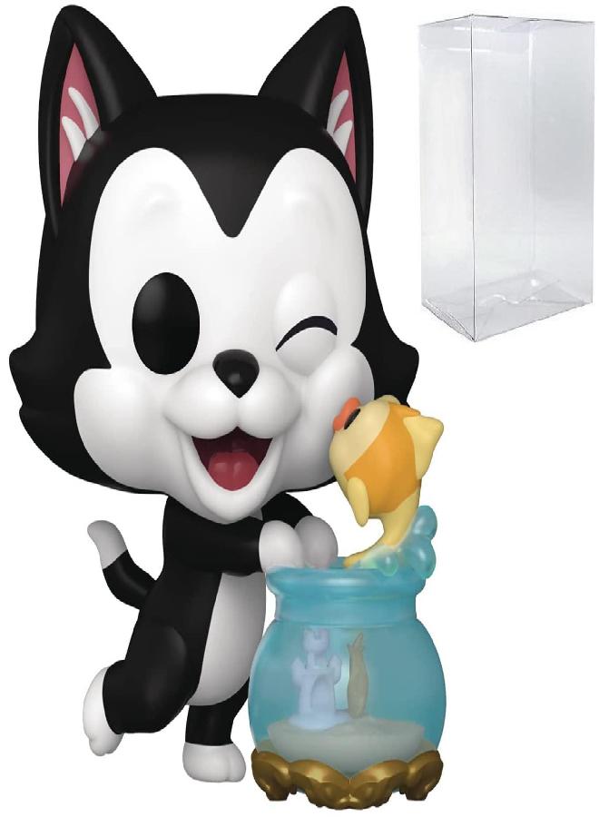POP POP Disney: Pinocchio - Figaro Kissing Cleo Funko Vinyl Figure (Bundled with Compatible Box Protector Case), Multicolored, 3.75 inches  - Image 1