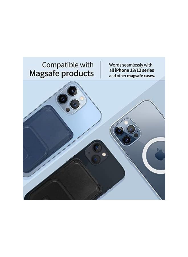 Green Tiger erorex Magnetic Phone Stand Wallet for Apple MagSafe, Detachable Card Holder for Back of Phone, Phone Wallet Sleeve for iPhone 12 Pro MAX Navy, 1 Piece - Image 2