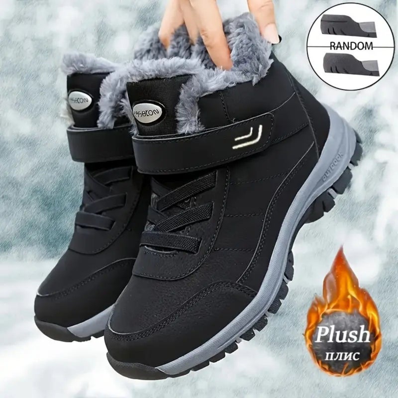 Winter New Style Fleece-Lined Warm Fleece-Lined Couple Shoes for the Elderly Men''s Autumn Non-Slip Wear-Resistant Father''s Elderly Sports Walking Shoes - Image 4