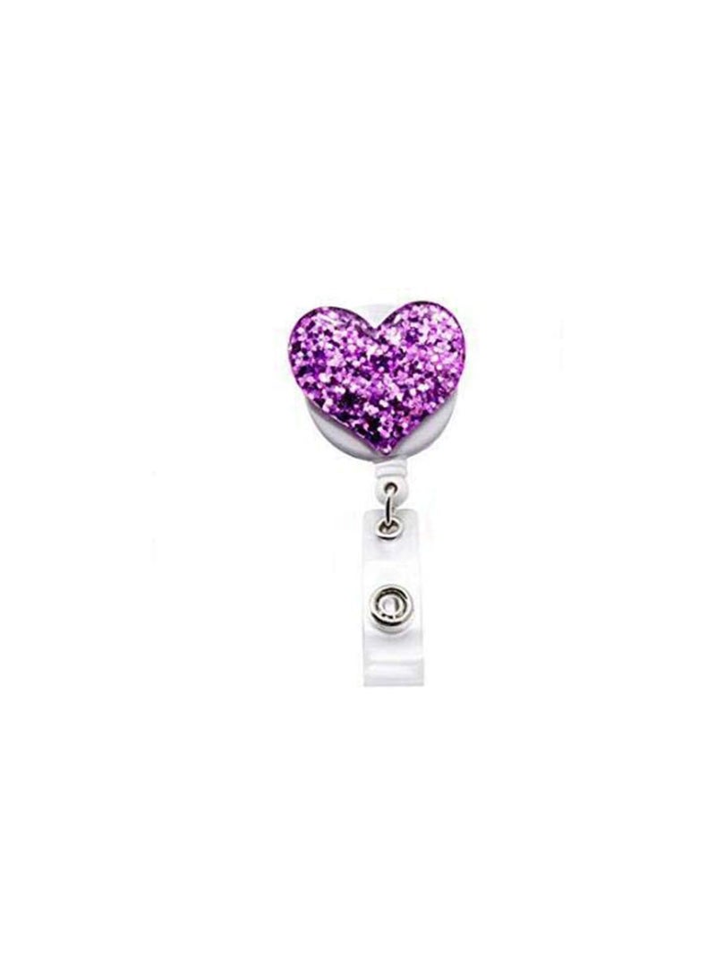 GGOOT 3pcs Retractable Badge Holder with Alligator Clip with Flower Shape Card Clips ID Card Buckles  - Image 4