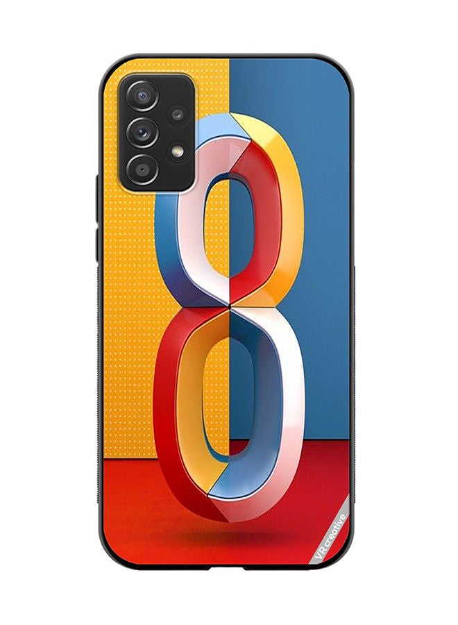 VR CREATIVE Protective Case Cover For Samsung Galaxy A32 5G Number 8 Design Multicolour - Image 1