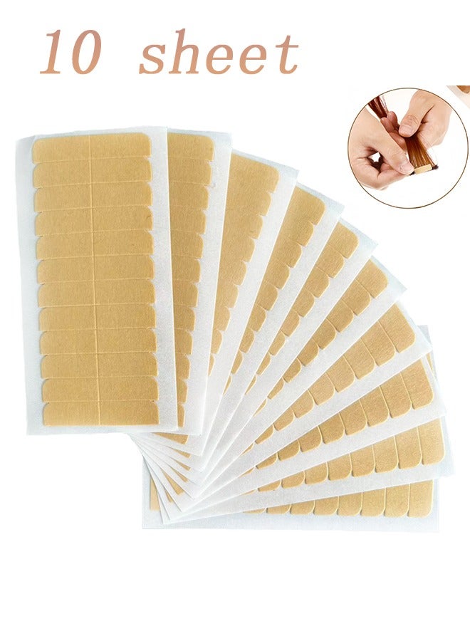 120 شريط تثبيت وصلات شعر – شريط لاصق مزدوج شفاف للشعر المستعار، قوي التثبيت بدون بقايا، مقاس 1.6×0.3 إنش - Image 1