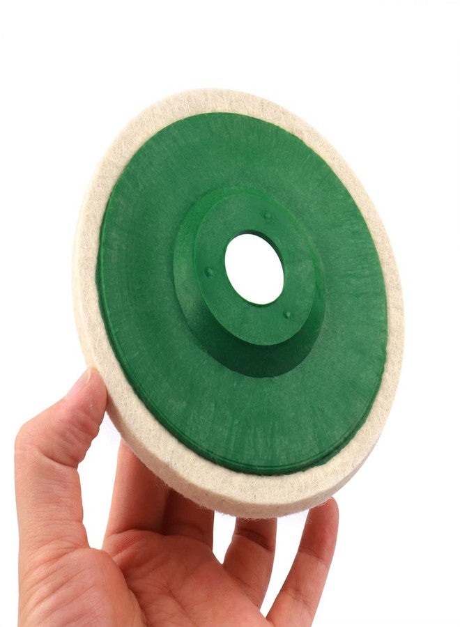 MLD CFWAP265 Polishing Pad,Felt Buffing Wheel Pads Disc for 4 Inch Angle Grinder,Wool Polishing Wheel (Size 4 inch,Multicolour) pack of-8 - Image 4