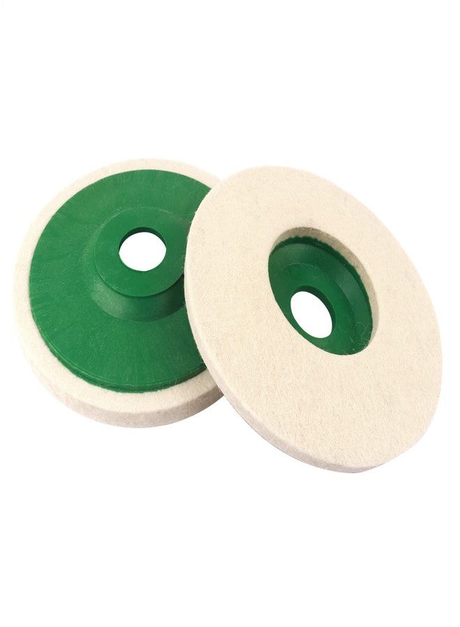 MLD CFWAP265 Polishing Pad,Felt Buffing Wheel Pads Disc for 4 Inch Angle Grinder,Wool Polishing Wheel (Size 4 inch,Multicolour) pack of-8 - Image 1