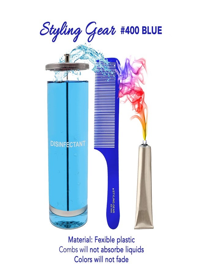 Styling Gear 400 Barber Comb Clipper - Flexible Styling, Blending & Fades - Mens Combs for Flattop - 1 Pc. (Blue) - Image 3