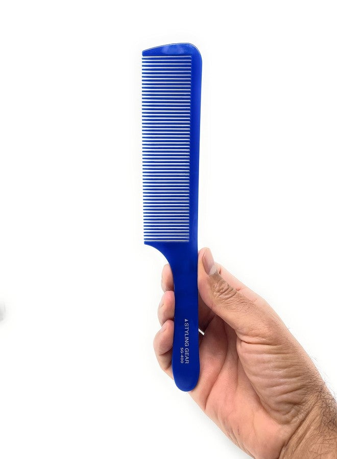 Styling Gear 400 Barber Comb Clipper - Flexible Styling, Blending & Fades - Mens Combs for Flattop - 1 Pc. (Blue) - Image 1