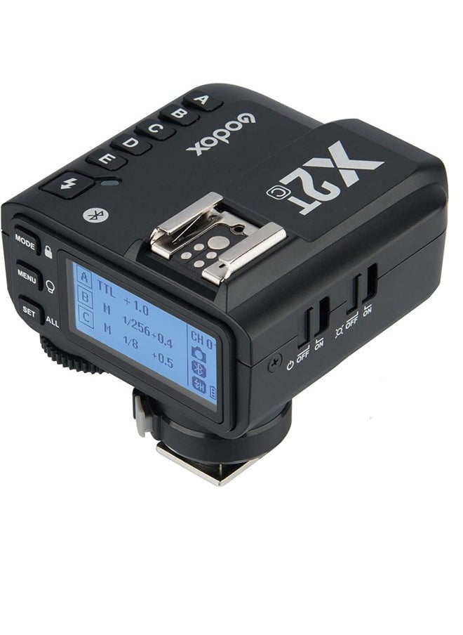 جودوكس مشغل فلاش لاسلكي Godox X2T-C TTL لكاميرا Canon، اتصال بلوتوث HSS 1/8000 ثانية يدعم وحدة تحكم تطبيق iOS/Android، وظيفة TCM، 5 أزرار مجموعة منفصلة، ​​قفل Hotshoe جديد، ضوء مساعد AF جديد  - Image 1