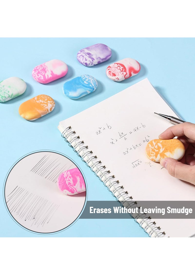 عام محايات، 12 عبوة، ممحاة قلم رصاص رخامية، محايات لأقلام الرصاص، محايات للمدرسة، ممحاة كبيرة، محايات للمدرسة، ممحاة مطاطية، محايات كبيرة للمدرسة - Image 3