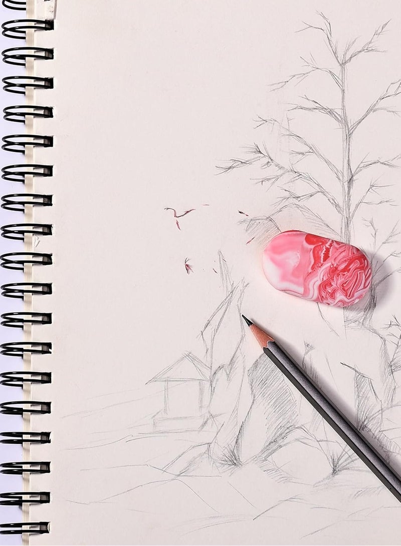 عام محايات، 12 عبوة، ممحاة قلم رصاص رخامية، محايات لأقلام الرصاص، محايات للمدرسة، ممحاة كبيرة، محايات للمدرسة، ممحاة مطاطية، محايات كبيرة للمدرسة - Image 4