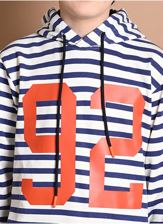 LILPICKS Stripes Printed Full Sleeve Sweatshirt
