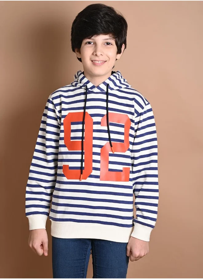 LILPICKS Stripes Printed Full Sleeve Sweatshirt