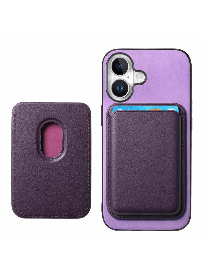 S-TOP Case For iPhone 16 Retro Magsafe Card Bag PU Back Cover Phone Case - Image 5