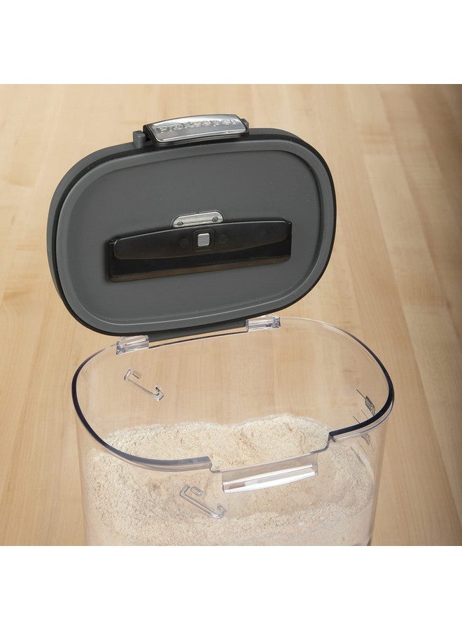Progressive International ProKeeper+ Clear Plastic Airtight Food Baker's Kitchen Storage Organization Container Canister Set with Magnetic Accessories, 2- Piece Set (Flour 4-Quart) - Image 1