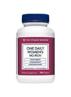One Daily Women'S Multivitamin With No Iron 2000Iu Vitamin D3 Multimineral Supplement Supports Energy Production Supports Cardiovascular And Immune Health (180 Tablets)