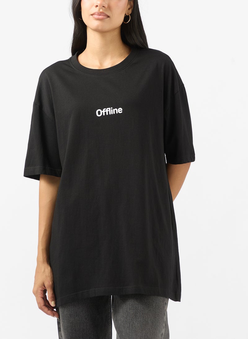 Ginger Crew Neck Slogan T-Shirt - Image 3