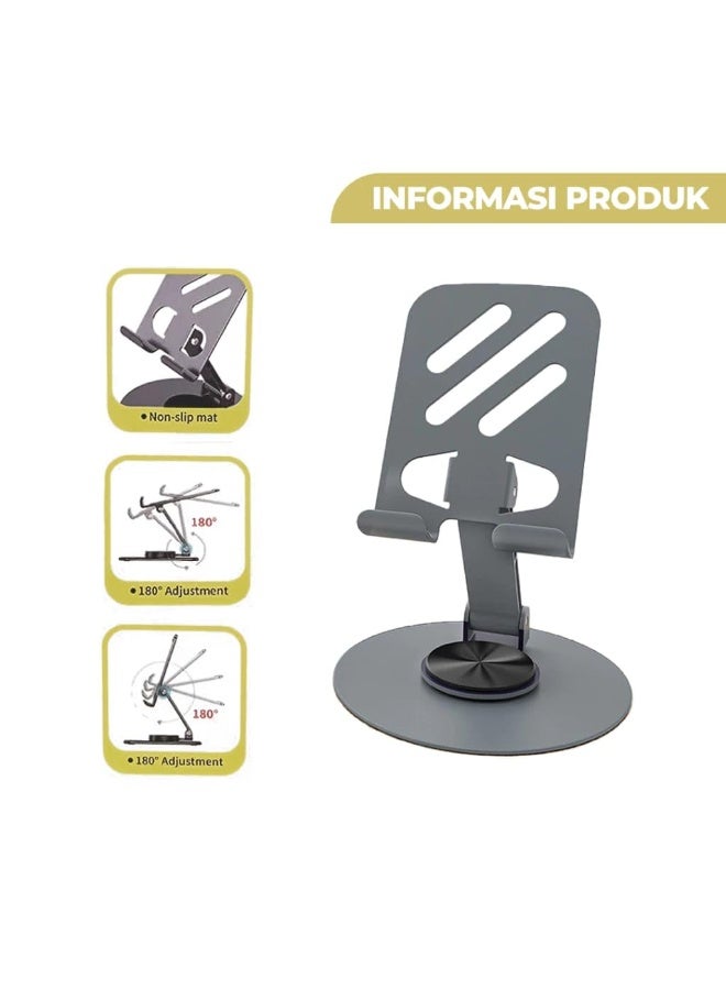 Zm-0116 Foldable Phone Holder for Office and Kitchen, Adjustable Tablet Stand Suitable for All Phones - Image 2