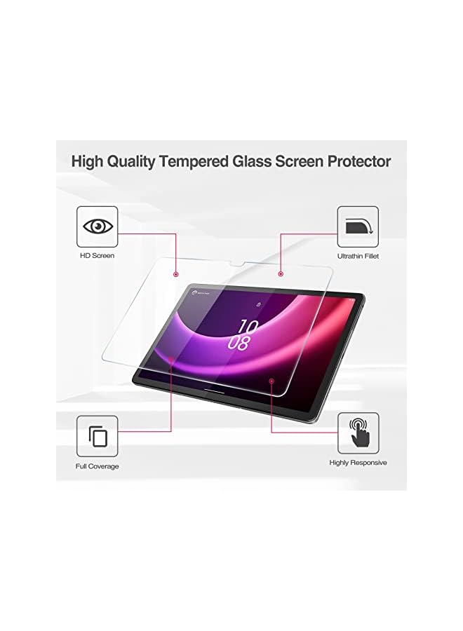 Procases 2 Pack Screen Protector For Lenovo Tab P11 2Nd Gen 2023 11.5 Inch Tb 350Fu Tb 350Xc Tempered Glass Transparency 9H Screen Film Guard For Tab P11 Gen 2Nd 11.5 Inch Tablet - Image 3