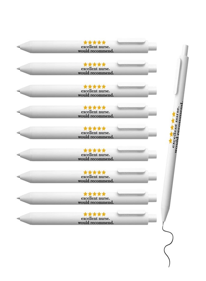 SEBMNOO Excellent Nurse Pens Ballpoint Pen, Black Ink Ballpoint Pens Birthday Gifts for Women Men, Nurse Teacher Appreciation Gifts in Bulk, Mothers Day, Christmas Presents for Her, Smooth Writing - Image 1