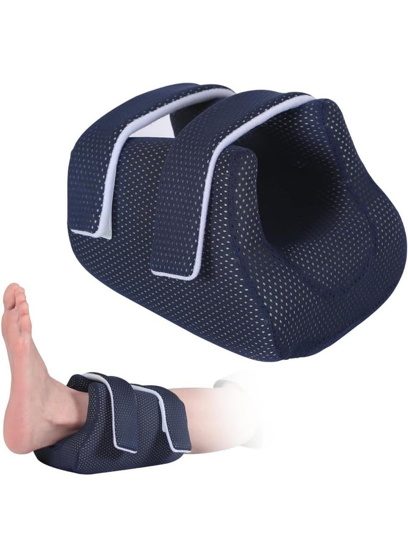 Ehucon Heel Protector Bed Sore Pillow Cushion for Pressure Sores,Heel protection Foot Wedge Pillow for Bedridden Patients Supplies, Ankle Pillow Heel Protectors for Heel Pain (Pack of 1 count,Navy) - Image 1
