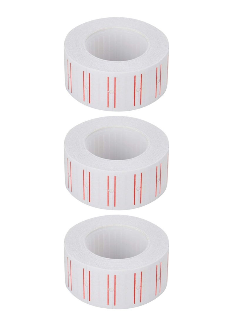 Terabyte Single Line Pricing Label White (Pack of 3) - Image 1