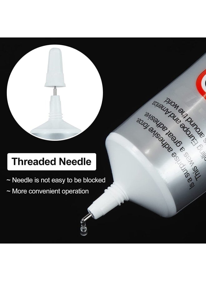 B-7000 15ML Multipurpose High Performance Industrial Glue Transparent Contact Adhesives Precision Tips for Clean Working (15ML / 0,51 oz) - Image 2