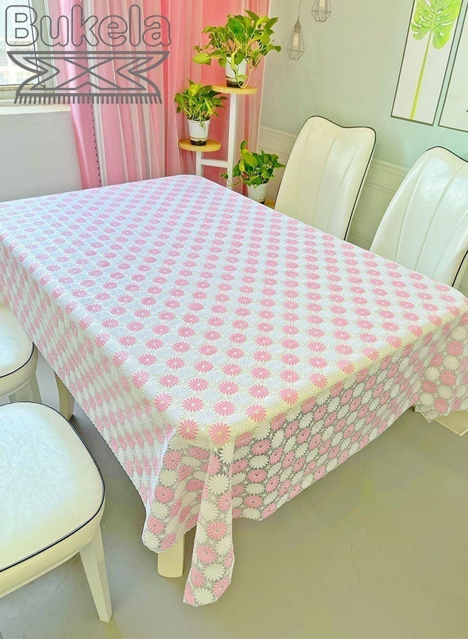 Bukela Waterproof PVC Rectangle Tablecloth 135x180cm - Wipe Clean, Durable Plastic Dining Table Cover ,Perfect for Indoor & Outdoor Use - Image 4
