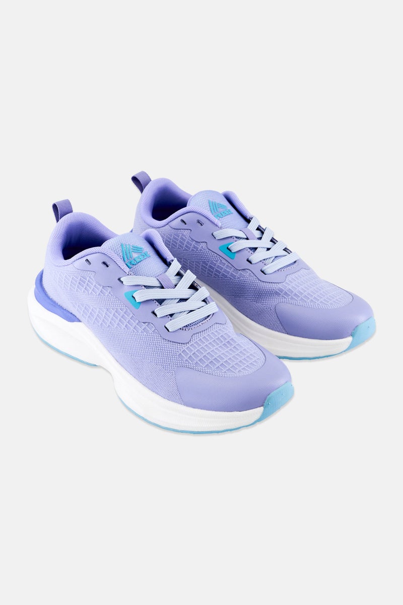 RBX Women Lace Up Running Shoes, Purple - Image 1