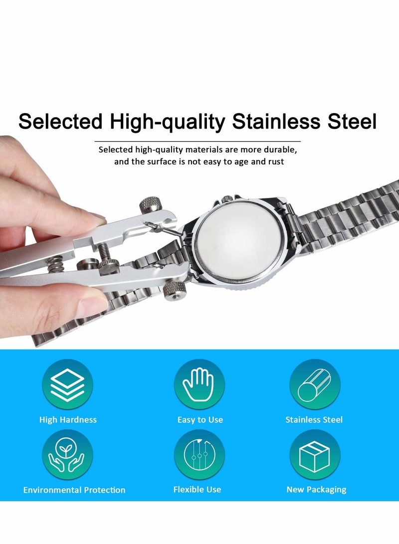 Watch Repair Kit - Spring Bar Plier Set with 10 Durable Tips & Tweezers for Easy Strap Removal - Image 4