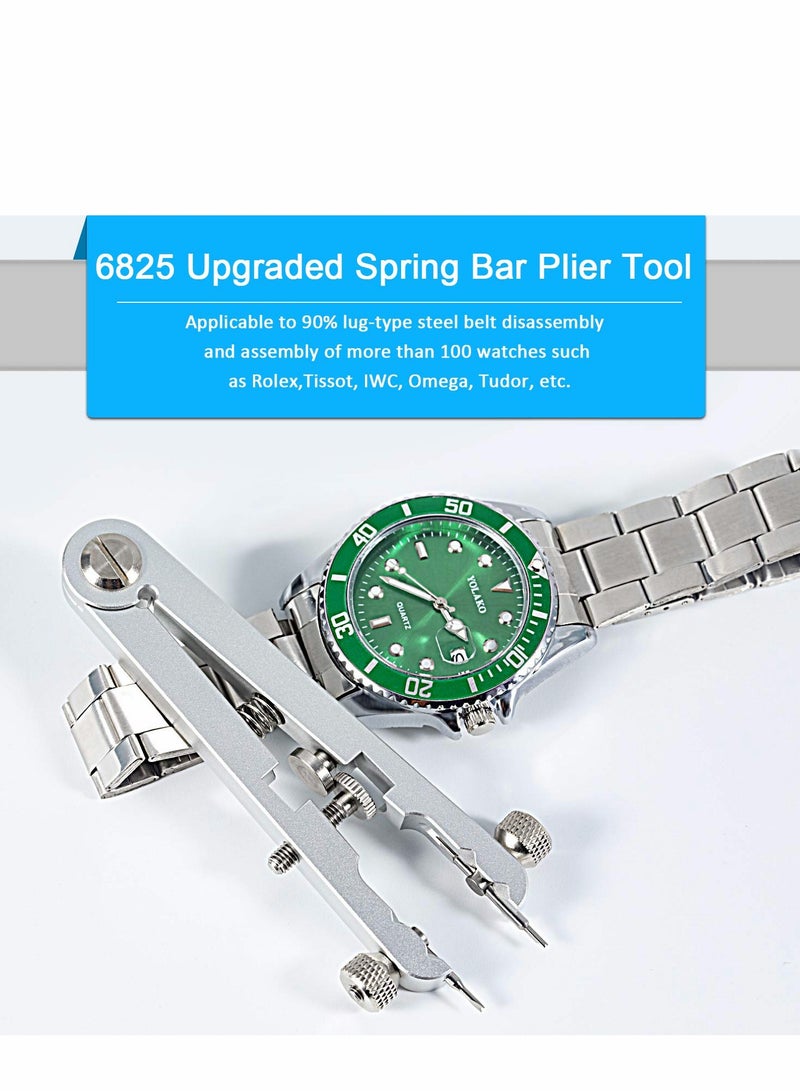 Watch Repair Kit - Spring Bar Plier Set with 10 Durable Tips & Tweezers for Easy Strap Removal - Image 5