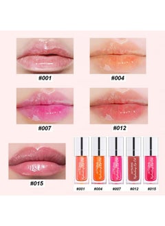Mysense Hydrating Lip Gloss Oil, Plumping Lip Glow Oil Tint, Glossy Lip Moisturizer For Lip Care And Dry Lips Nourishing, 007 Raspberry  - Image 4