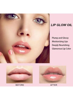 Mysense Hydrating Lip Gloss Oil, Plumping Lip Glow Oil Tint, Glossy Lip Moisturizer For Lip Care And Dry Lips Nourishing, 007 Raspberry  - Image 5