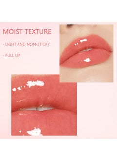 Mysense Hydrating Lip Gloss Oil, Plumping Lip Glow Oil Tint, Glossy Lip Moisturizer For Lip Care And Dry Lips Nourishing, 007 Raspberry  - Image 3
