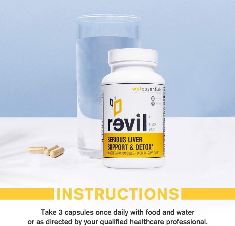 drinkwel Revil for Liver Health  Support  90 Vegetarian Capsules  with Milk Thistle NAC Artichoke Burdock Vitamin C  GlutenFree - Image 5
