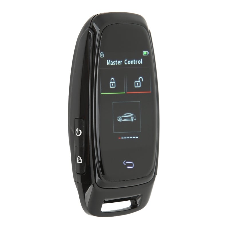 Car Smart LCD Key Touch Screen Bluetooth 5.0 Connection Keyless Entry Smooth Touch for One Button Start Models Black - Image 1