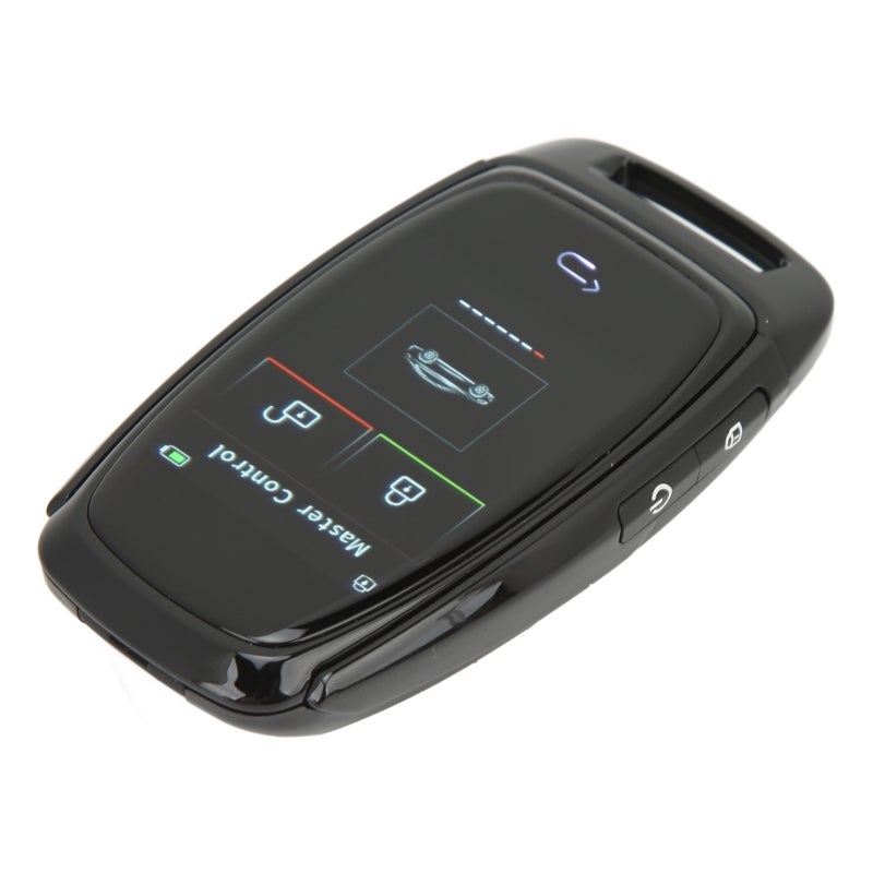 Car Smart LCD Key Touch Screen Bluetooth 5.0 Connection Keyless Entry Smooth Touch for One Button Start Models Black - Image 3