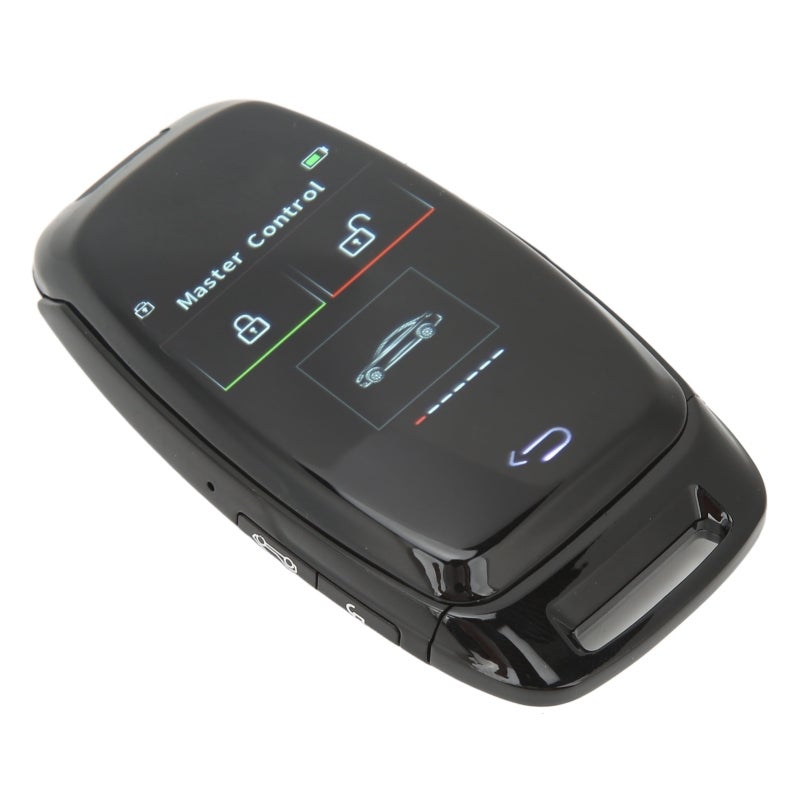 Car Smart LCD Key Touch Screen Bluetooth 5.0 Connection Keyless Entry Smooth Touch for One Button Start Models Black - Image 5