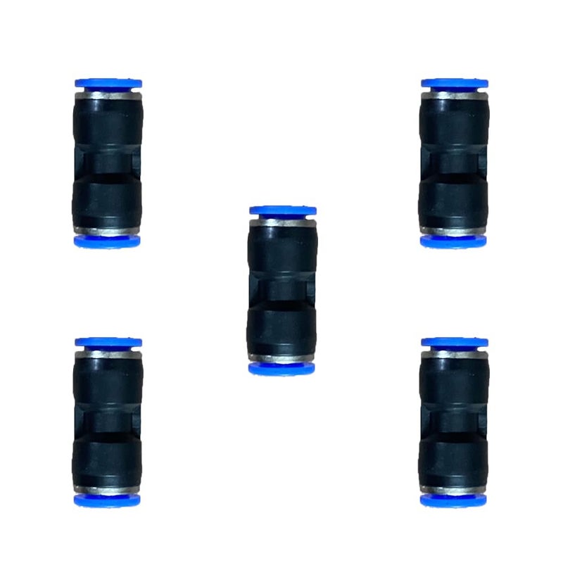 ROZESAZZ zjxed 9mm OD x 9mm OD Pneumatic quick Connector Push to Connect fittings Straight pneumatic push to connect fitting (Pack of 5) - Image 1